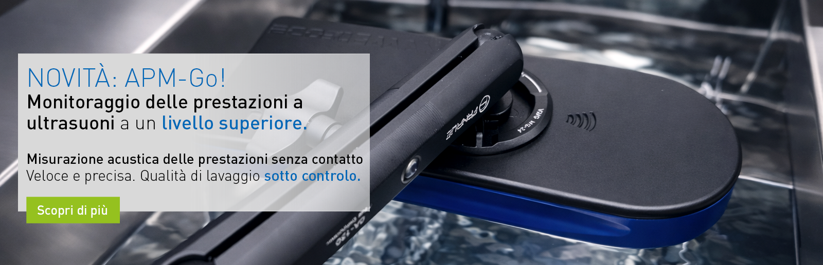 Ecoclean AMP-Go! Misurazione acustica delle prestazioni senza contatto