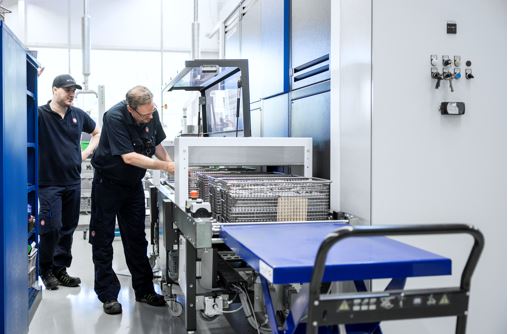 Lavaggio di parti lavorate ad alta precisione
